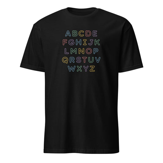 ImmaDaddy Alphabet Tee in Black
