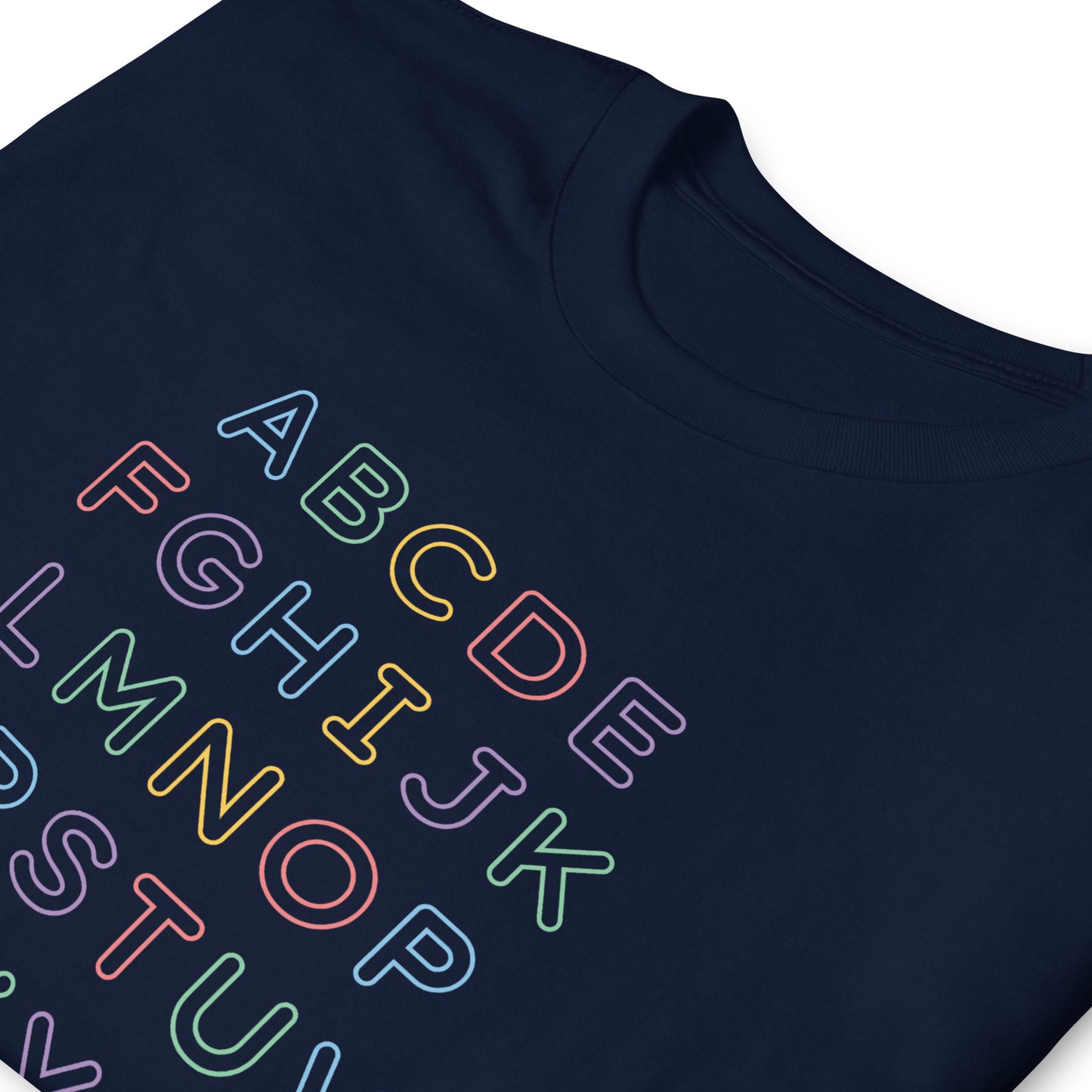 ImmaDaddy Alphabet Tee in Navy - Folded