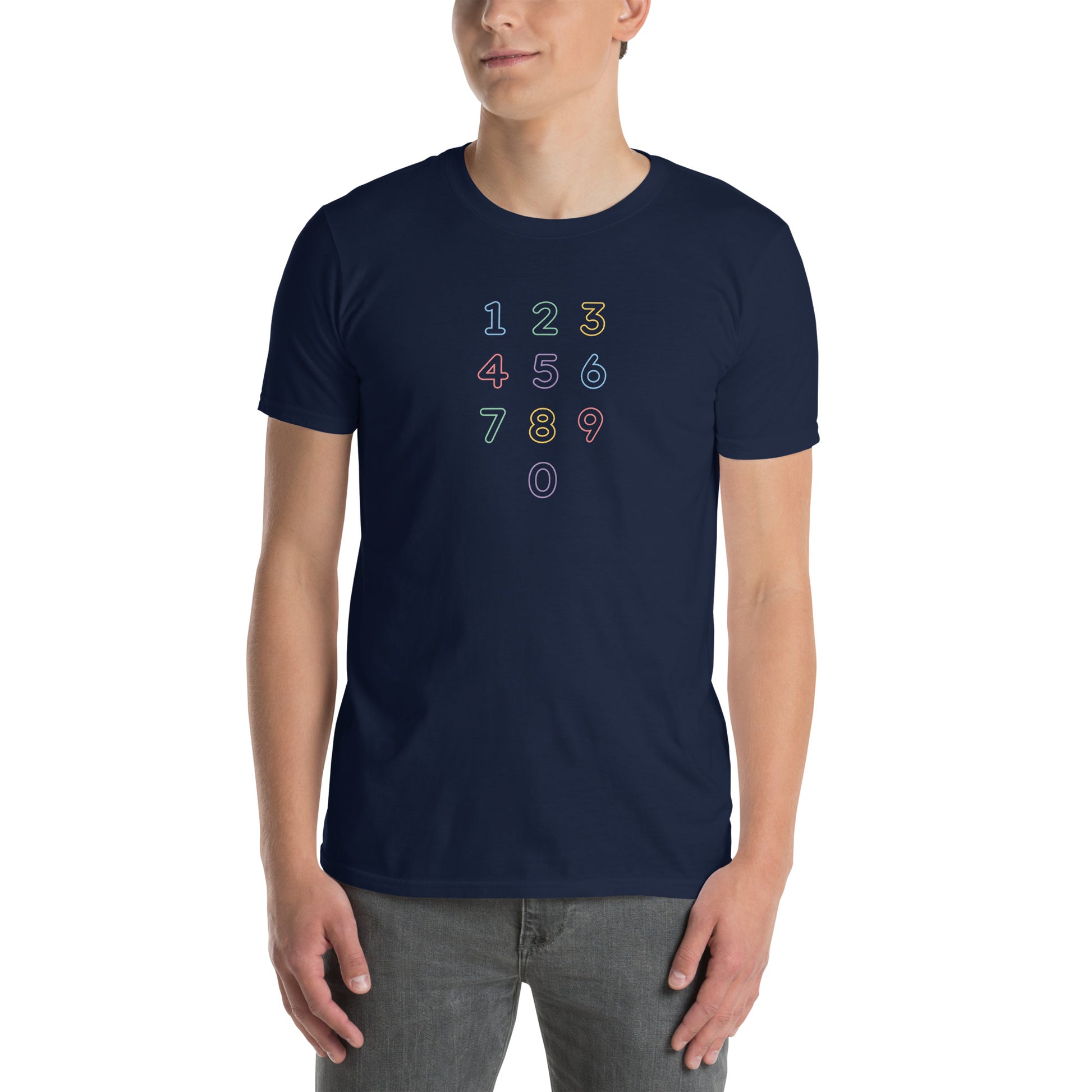 ImmaDaddy Numbers Tee in Navy - Modelled
