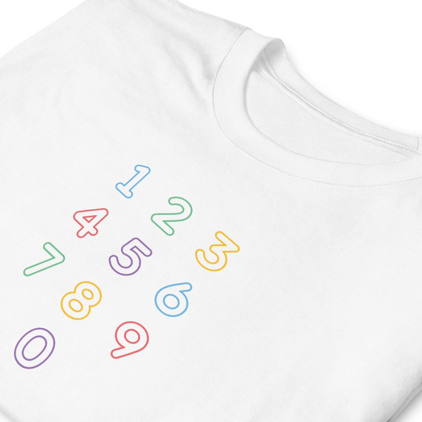 ImmaDaddy Numbers Tee in White - Folded